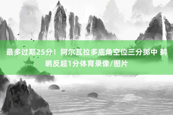 最多过期25分！阿尔瓦拉多底角空位三分掷中 鹈鹕反超1分体育录像/图片
