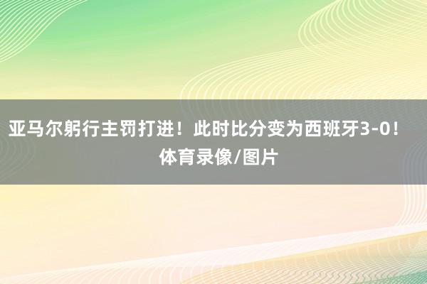 亚马尔躬行主罚打进！此时比分变为西班牙3-0！    体育录像/图片