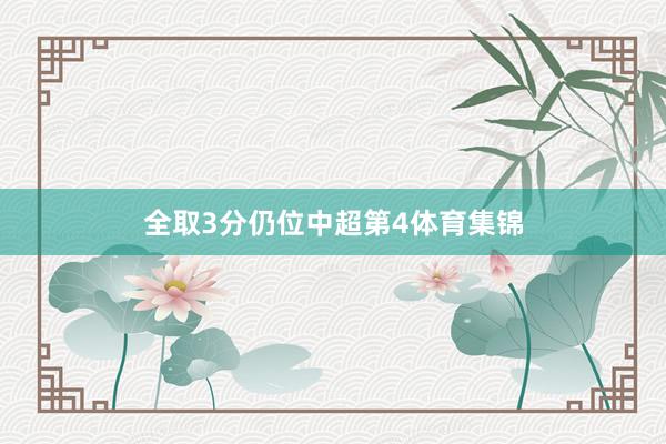 全取3分仍位中超第4体育集锦