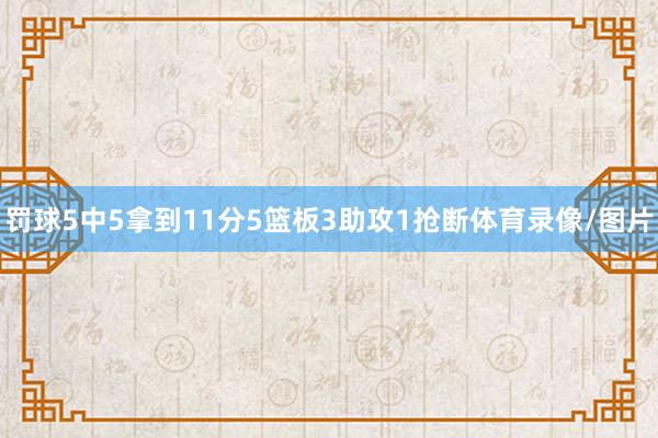 罚球5中5拿到11分5篮板3助攻1抢断体育录像/图片