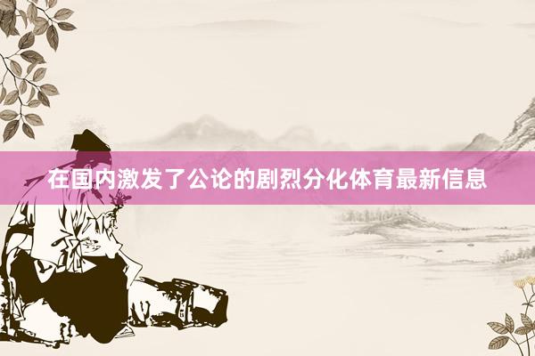 在国内激发了公论的剧烈分化体育最新信息